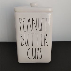 PRICE FIRM Rae Dunn PEANUT BUTTER CUPS Canister